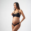 PROJECTME WARRIOR BALCONETTE BLACK CONTOUR NURSING BREASTFEEDING PREGNANCY  BRA - FLEXI UNDERWIRE WITH AMBITION BRAZILIAN BIKINI IN BLACK
