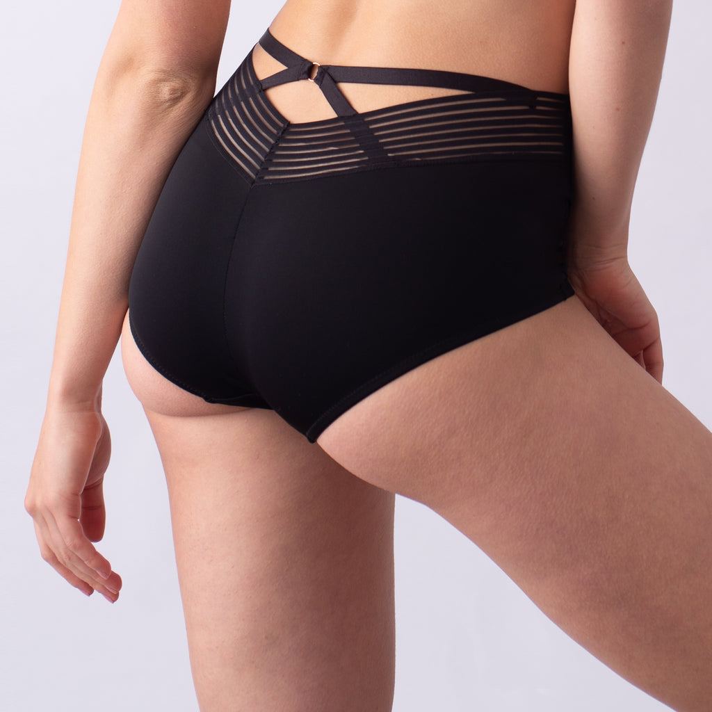ambition black brief high waisted projectme