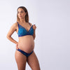 PROJECTME WARRIOR PLUNGE POWDER BLUE CONTOUR NURSING BREASTFEEDING PREGNANCY BRA - FLEXI UNDERWIRE